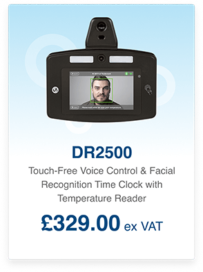 dr2500 touch-free voice control & facial recognition time clock with temperature reader dr2500 touch-free voice control & facial recognition time clock with temperature reader
