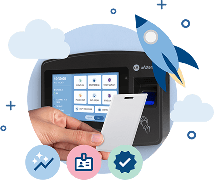 uAttend RFID clocking